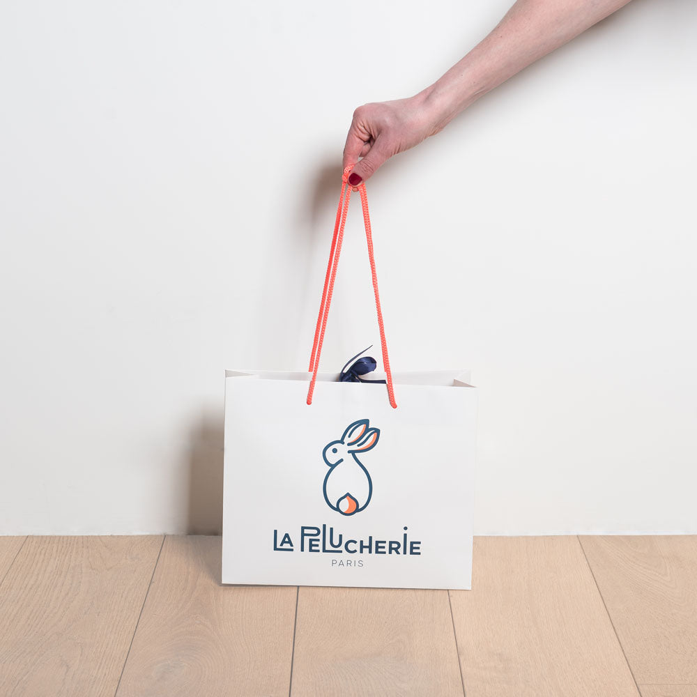 La Pelucherie Rabbits Coniglio Ernest peluche 30cm bianco
