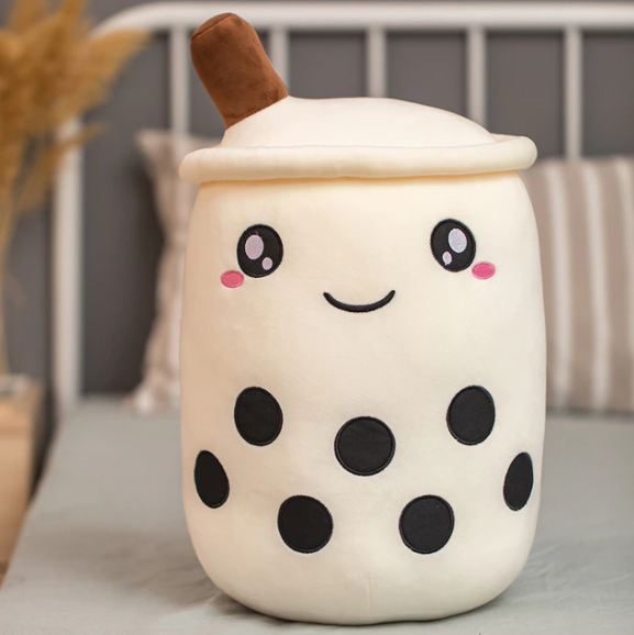 ToyalFriends Boba Bubble Tea peluche 35cm marrone occhi