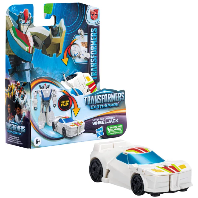 Transformers EarthSpark Wheeljack action figure 10 cm lancio