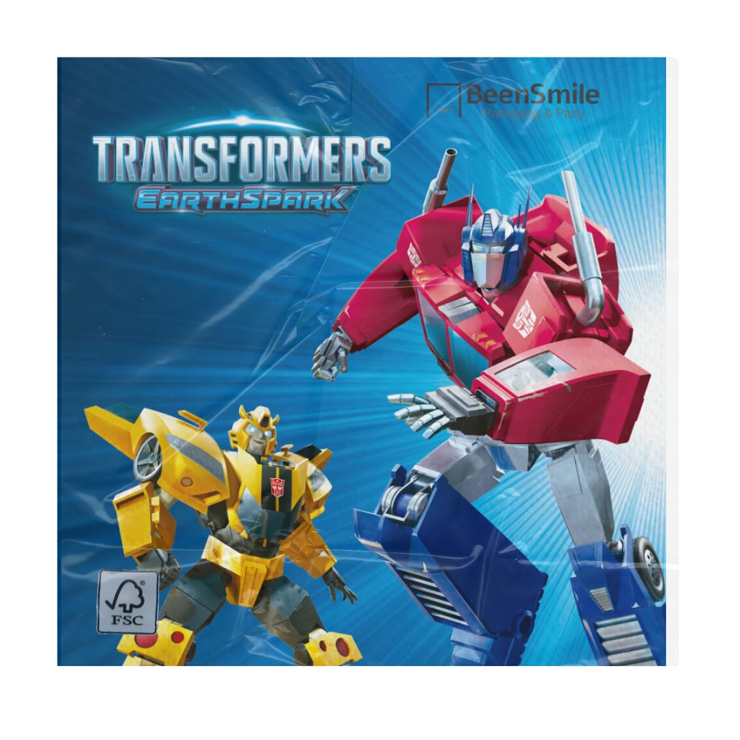 Transformers tovaglioli carta 33 cm 20 pezzi festa bambini