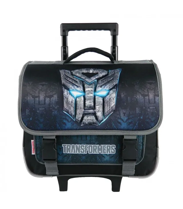 Transformers cartella trolley scuola 38 cm nero 2 scomparti