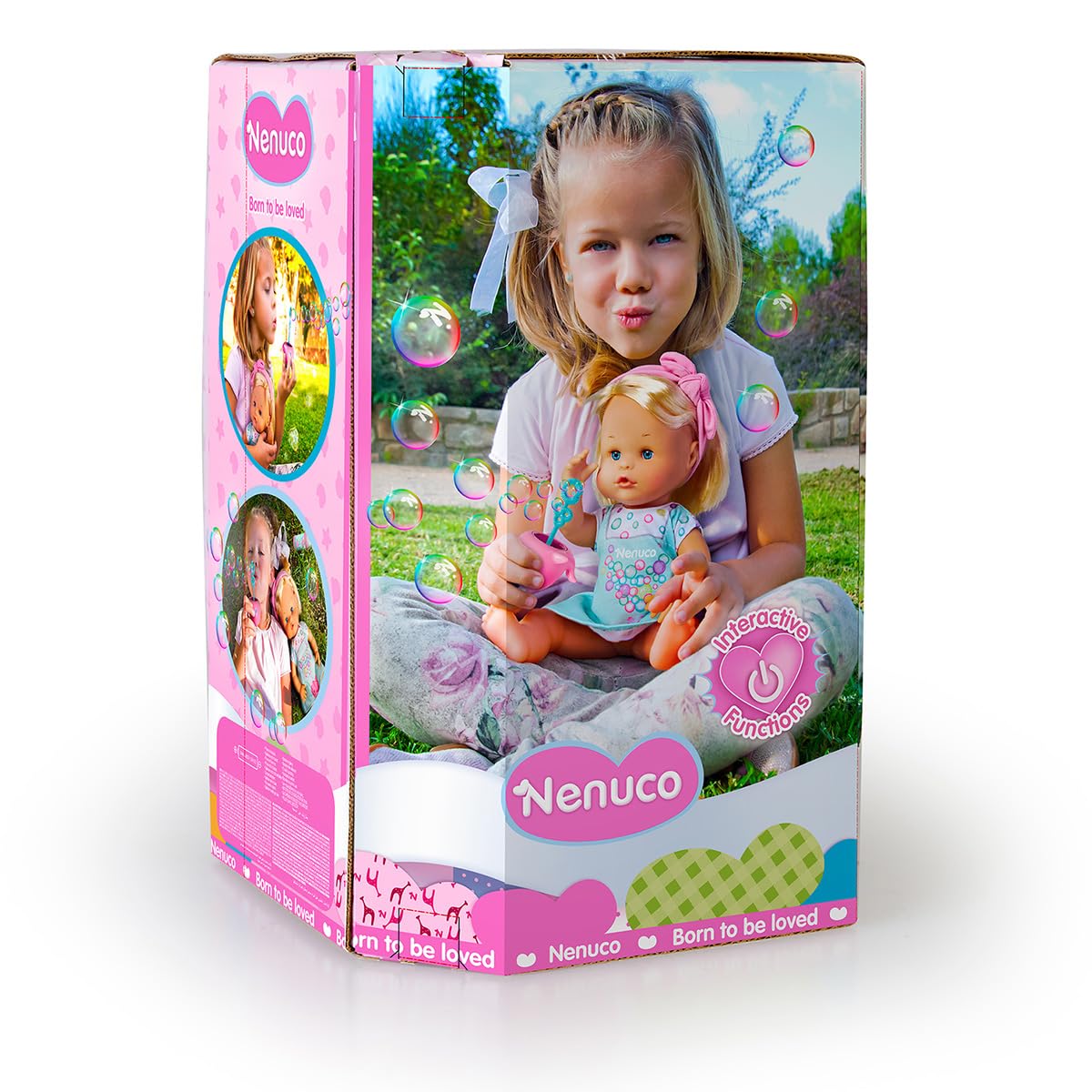 Nenuco Bolle bambola 35 cm capelli biondi fa bolle di sapone
