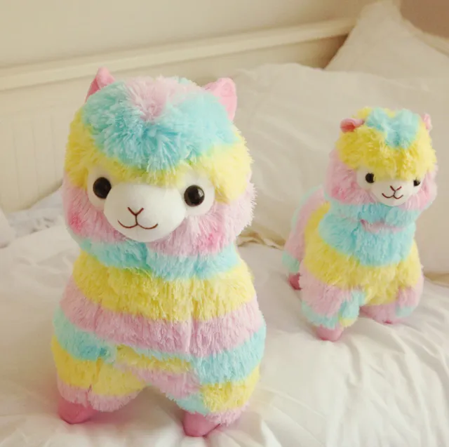 ToyalFriends More Animals Alpaca peluche arcobaleno 25cm morbido
