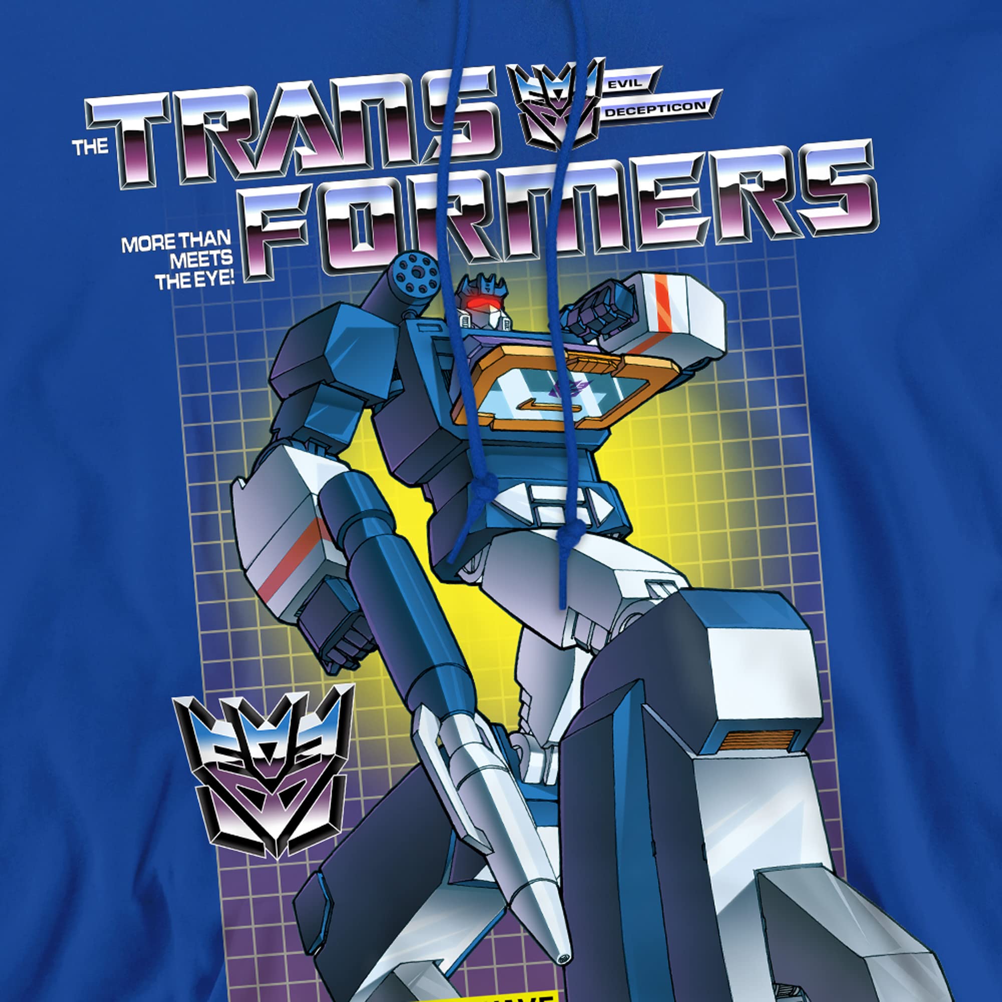 Transformers Soundwave felpa con cappuccio blu royal L