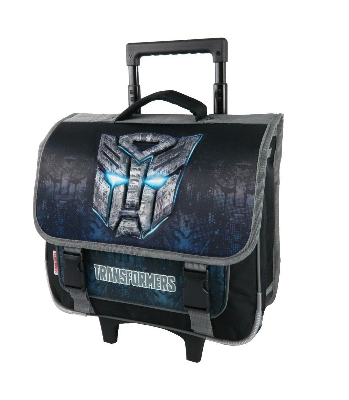 Transformers cartella trolley scuola 38 cm nero 2 scomparti