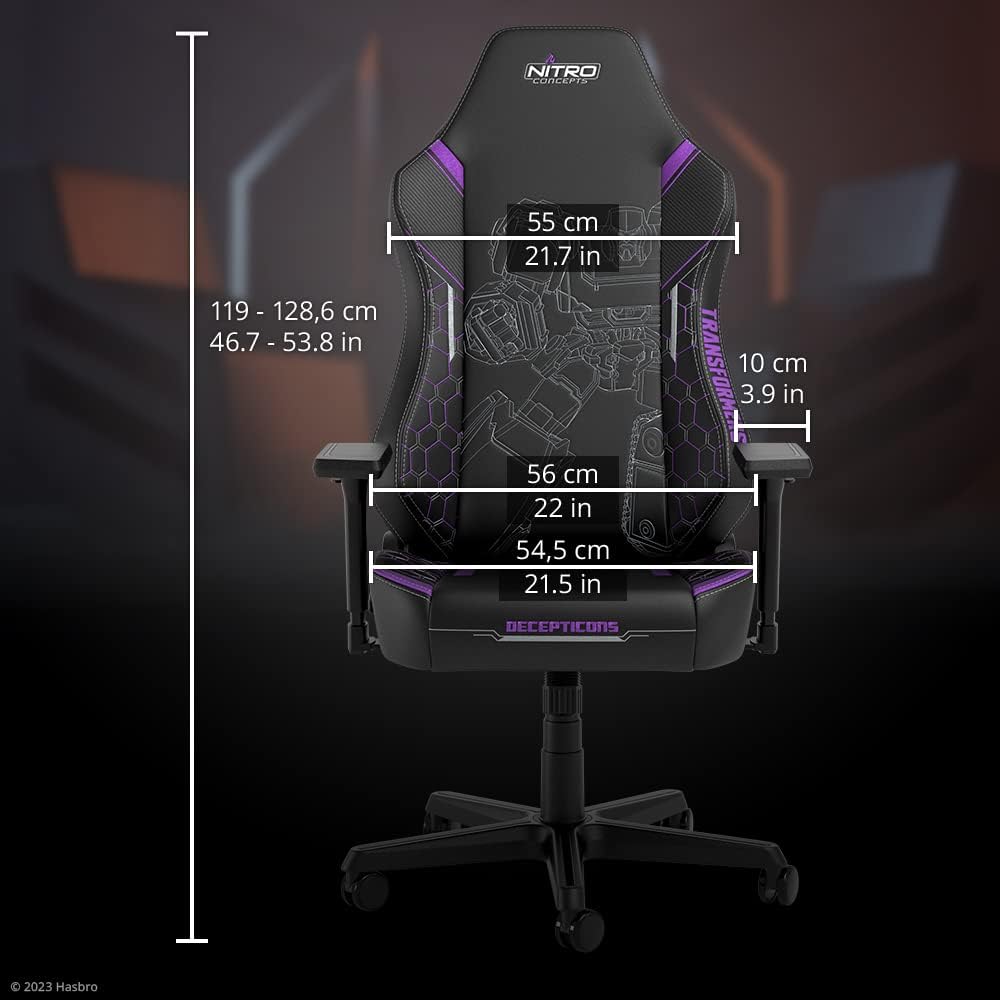 Nitro Concepts X1000 sedia gaming Decepticons nera