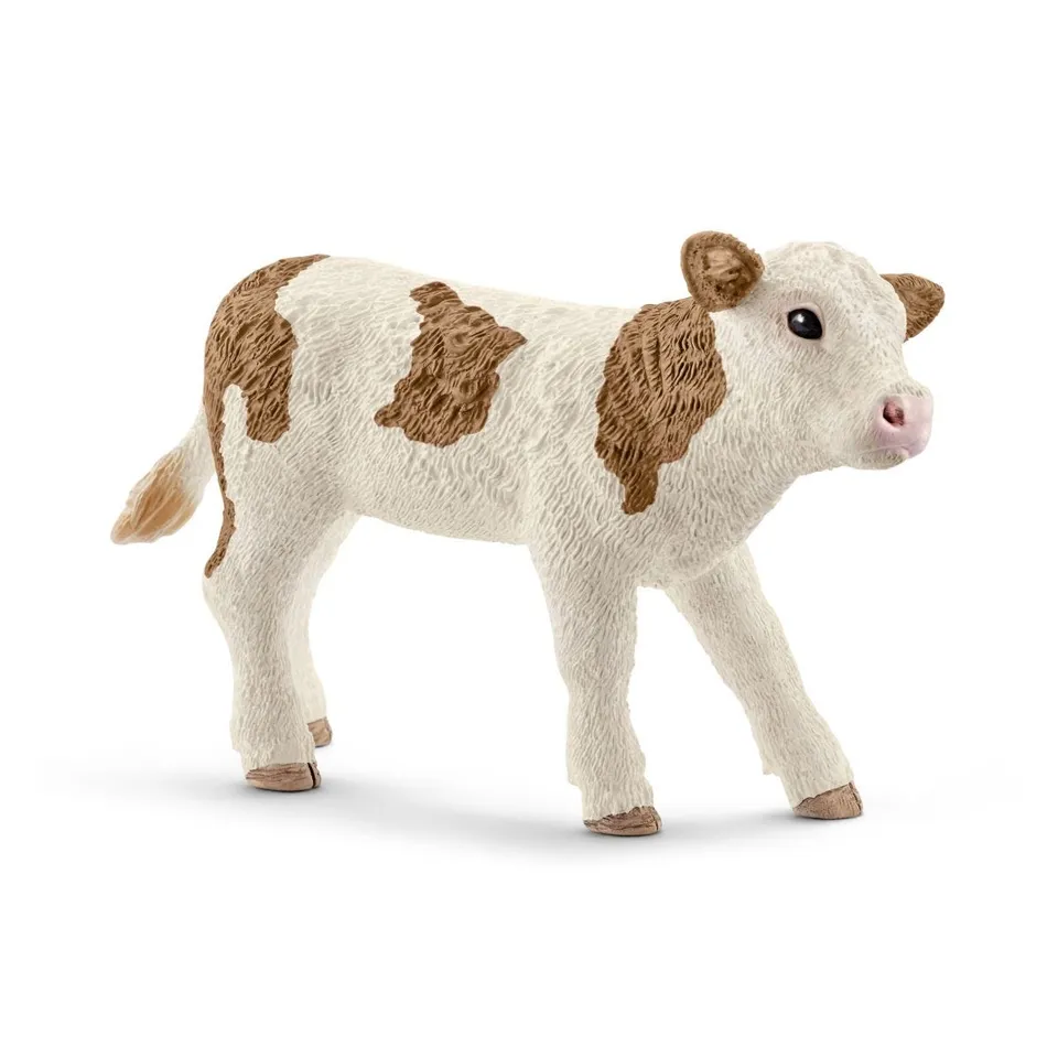 Schleich Farm World Vitello Simmental figure animale fattoria