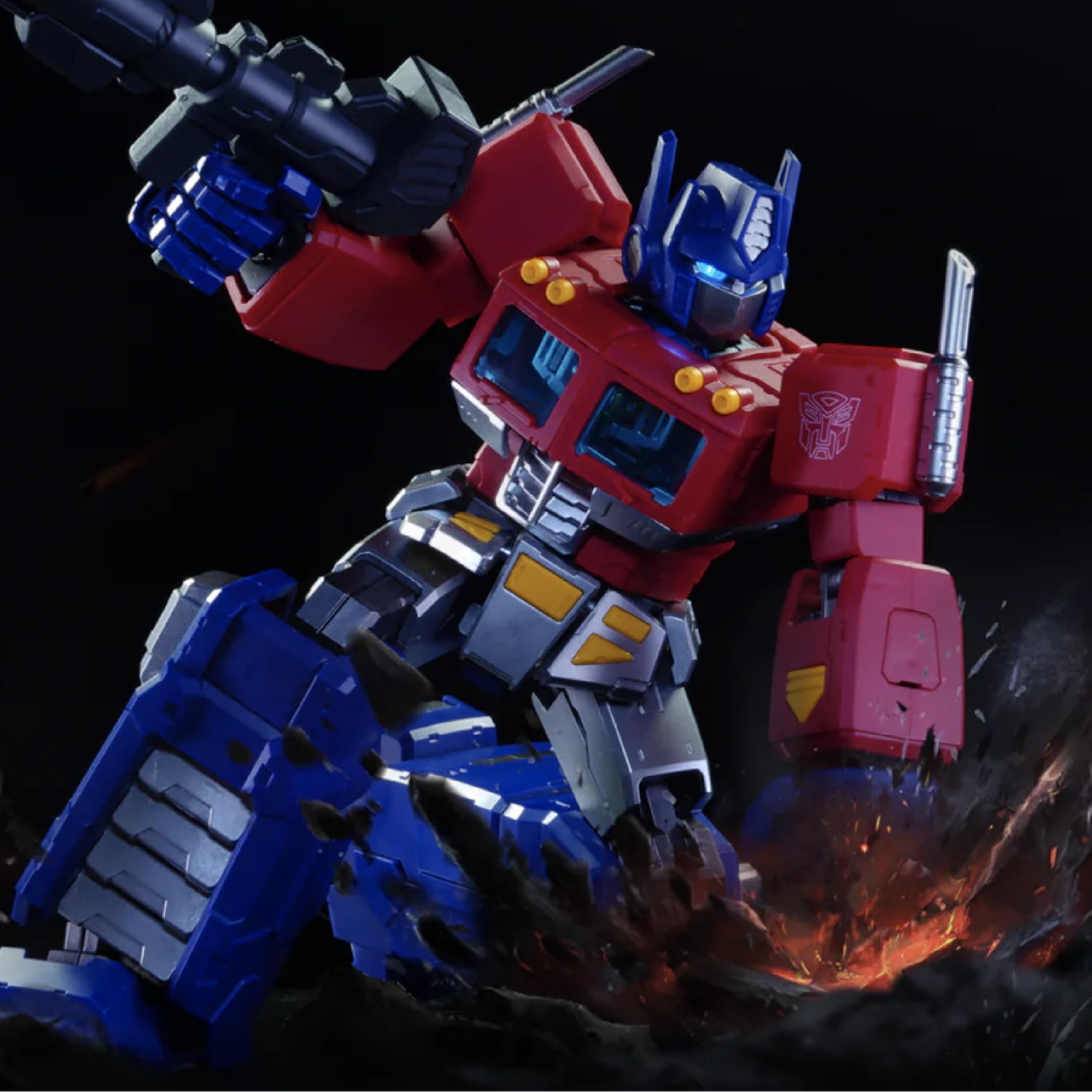 Blokees Transformers G1 Optimus Prime model kit luminoso 188 pezzi