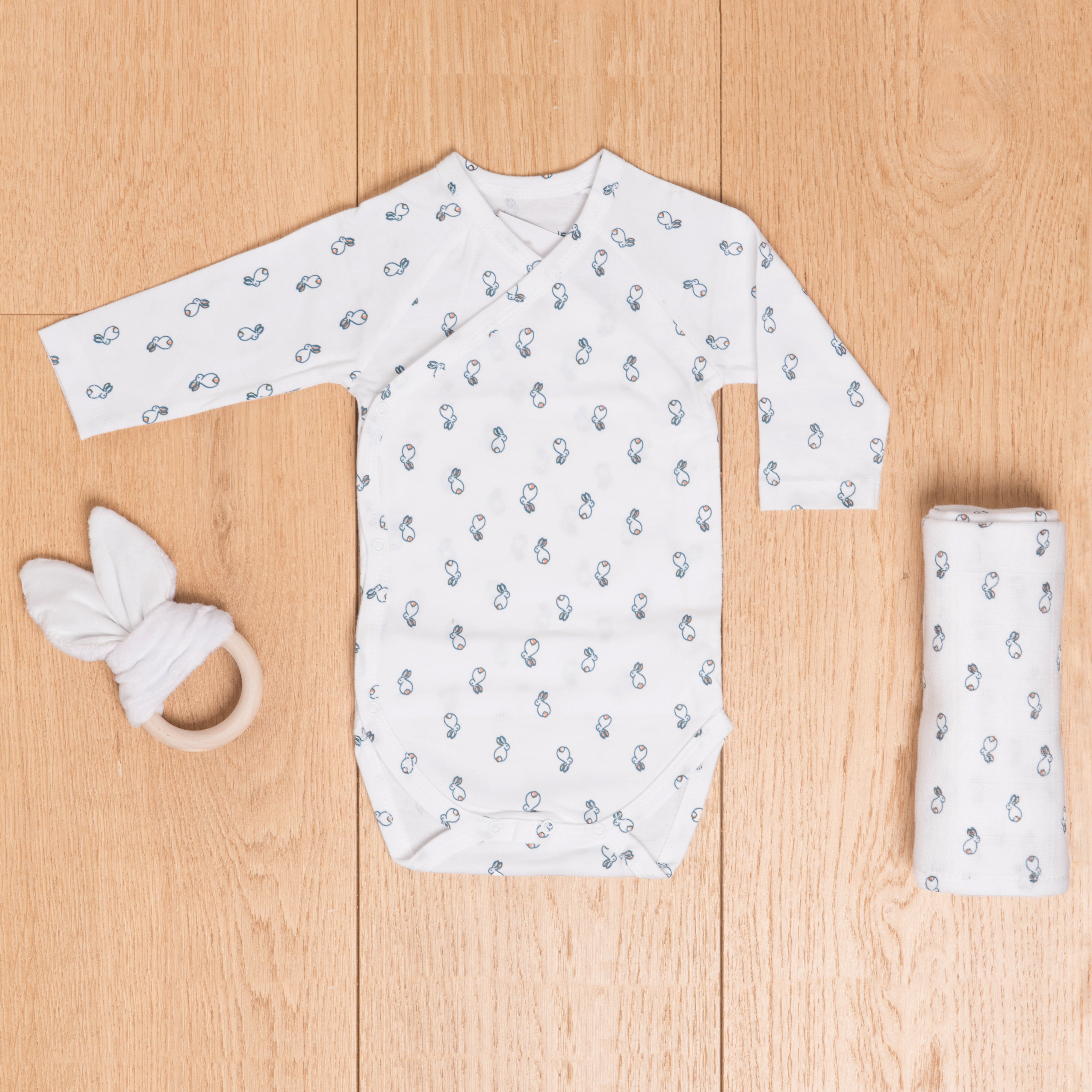 La Pelucherie Birth Kit nascita neonato 3 pezzi cotone