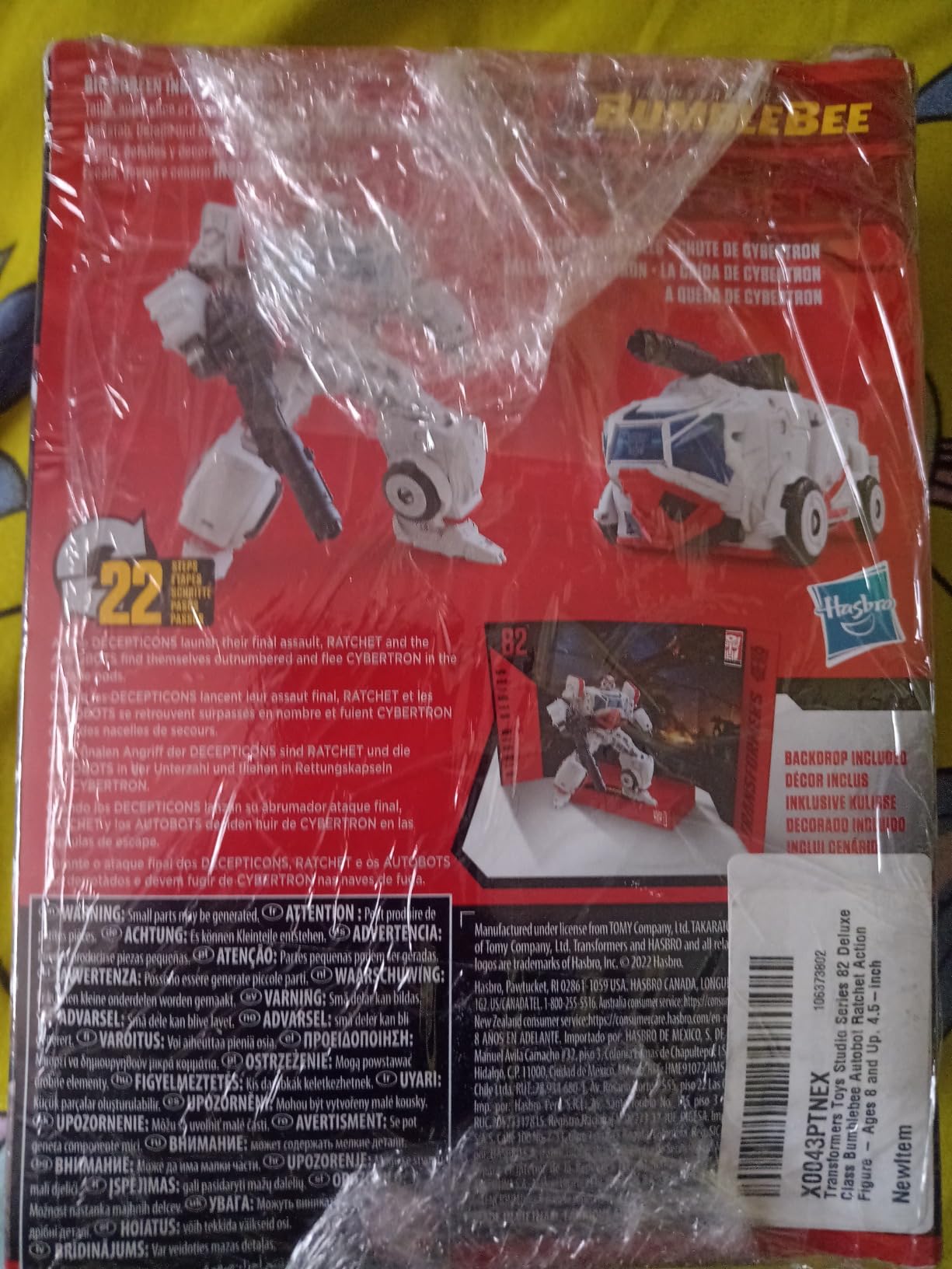 Transformers Studio Series 82 Deluxe Ratchet action figure 11,4 cm Bumblebee