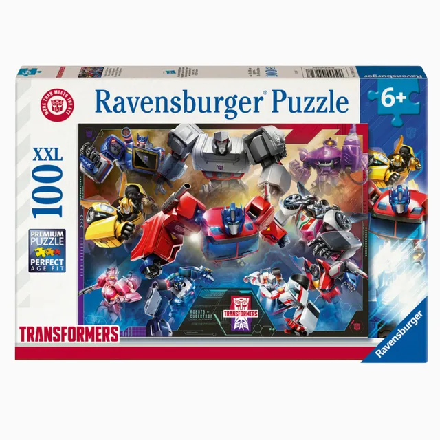 Ravensburger Transformers puzzle 100 pezzi XXL 6+ anni