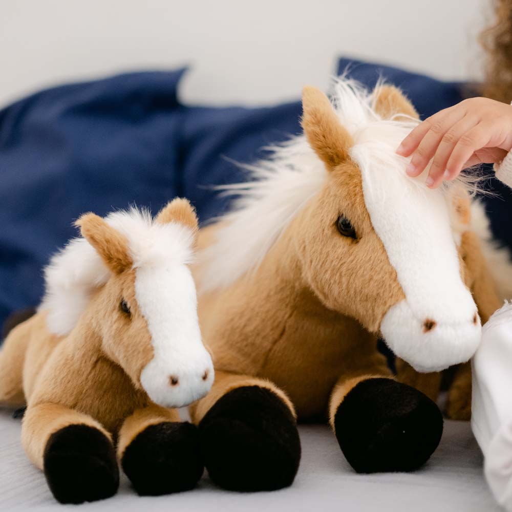 La Pelucherie Farm Cavallo Henri peluche morbido 25cm marrone