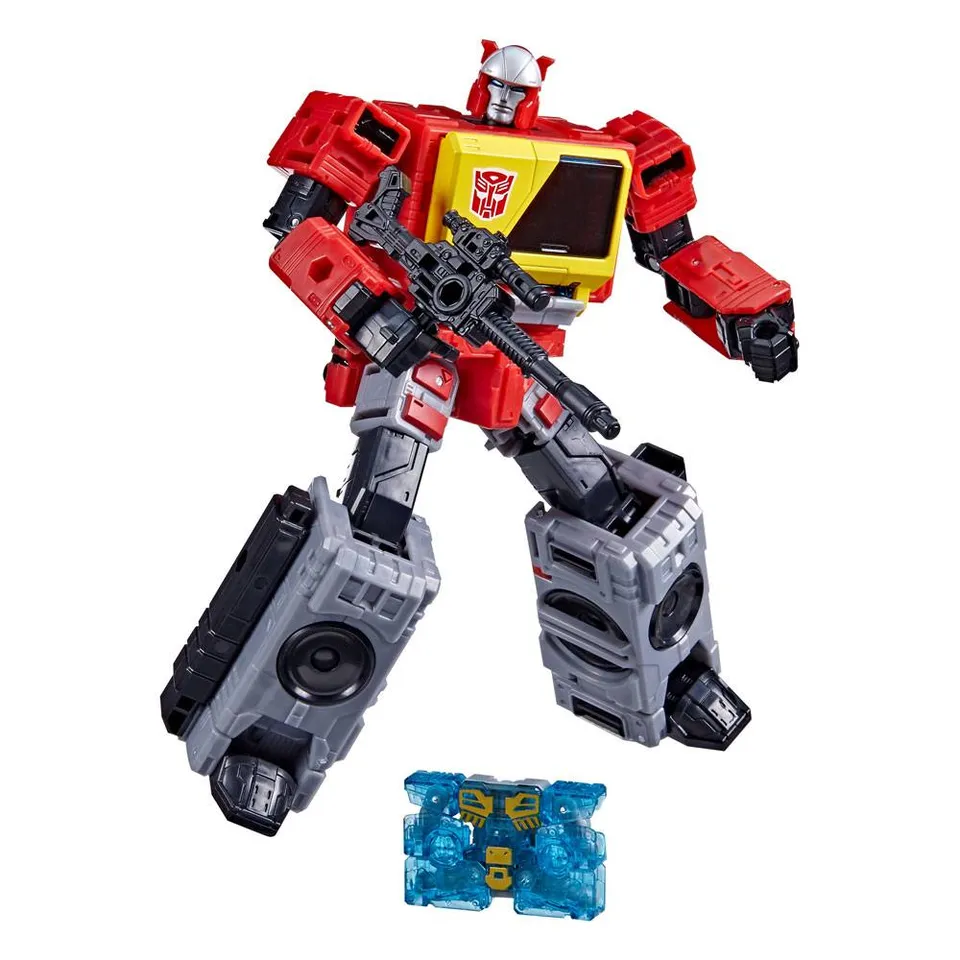 Transformers Kingdom Blaster WFC-K44 action figure 18 cm con Eject