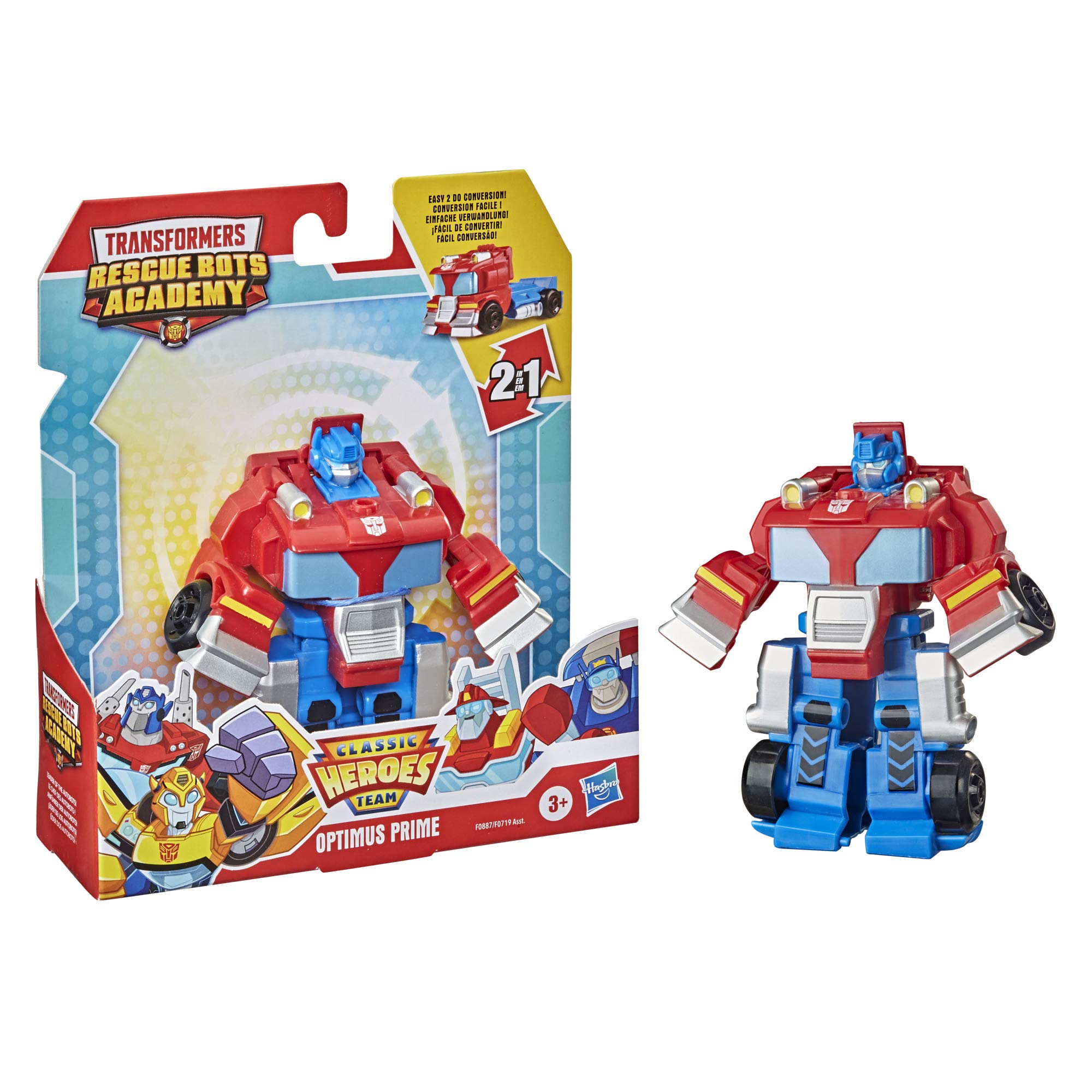 Transformers Rescue Bots Optimus Prime robot camion 11 cm