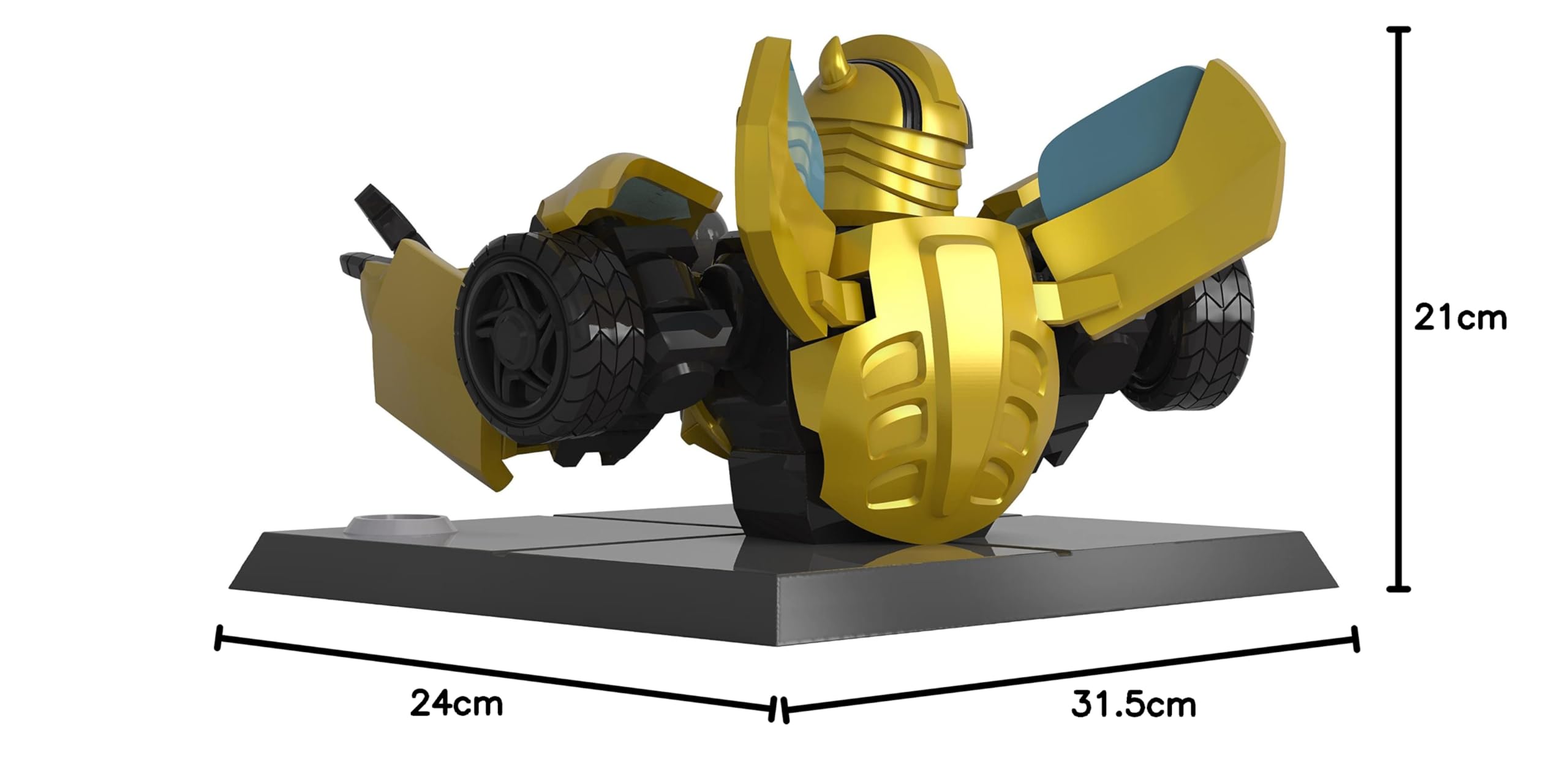 Transformers Bumblebee Emcee statua vinile 20 cm Quiccs oro