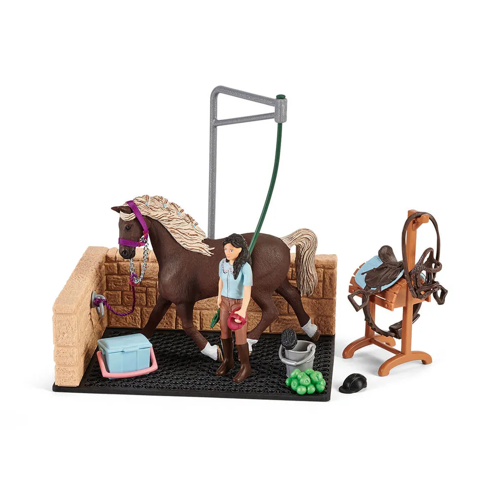 Schleich Horse Club Zona Lavaggio Emily e Luna 42438 set