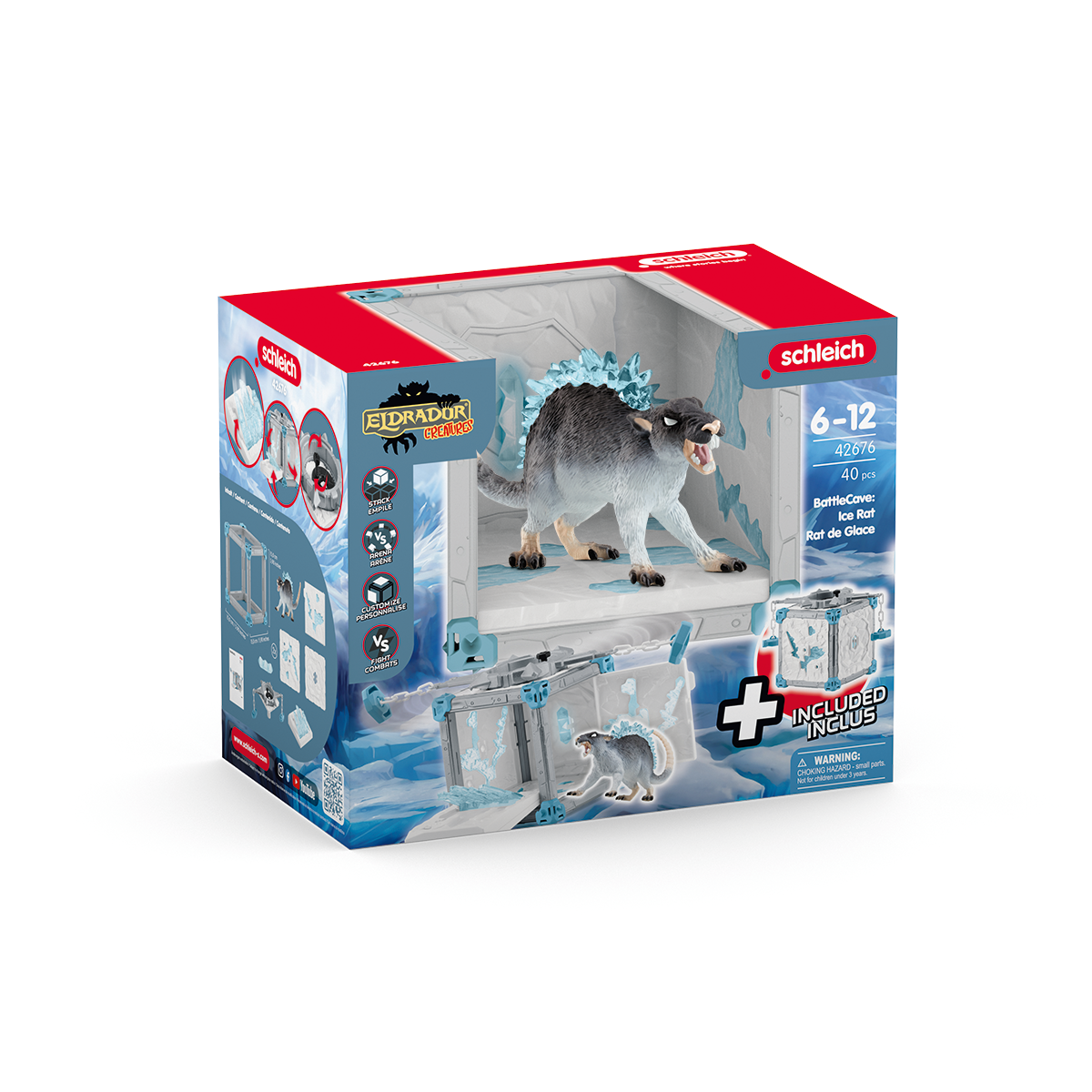 Schleich Eldrador BattleCave Ratto dei ghiacci 42676 playset