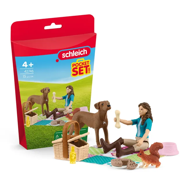 Schleich Horse Club Picnic con Lisa 42746 set gioco cane