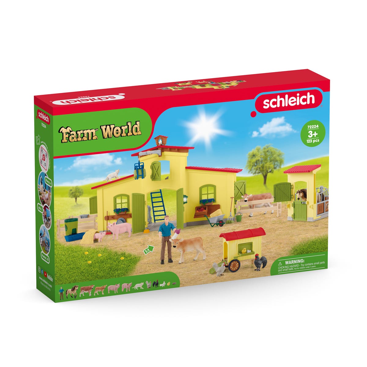 Schleich Horse Club 72224 Fattoria Giocattolo con Animali