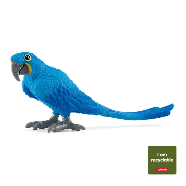 Schleich Wild Life 14953 Ara Giacinto figura pappagallo blu