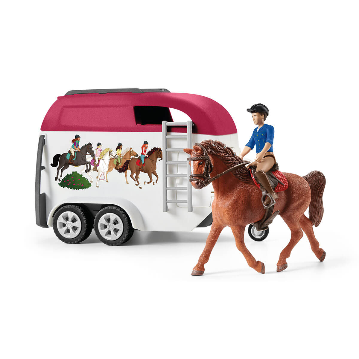 Schleich Horse Club Avventura auto rimorchio cavalli 42535 playset