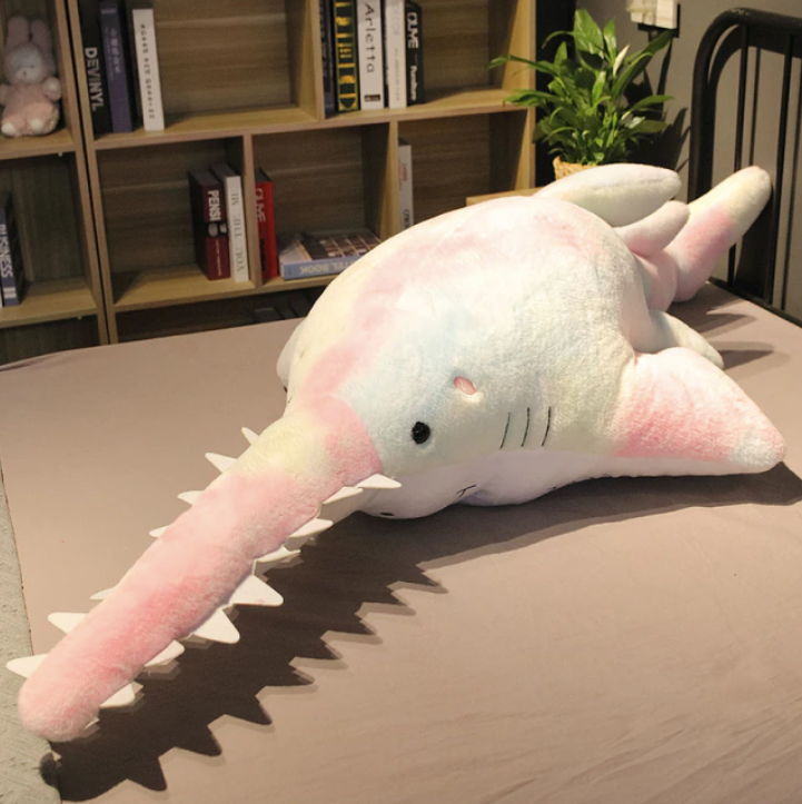 ToyalFriends Ocean Friends squalo peluche 55cm grigio denti grandi