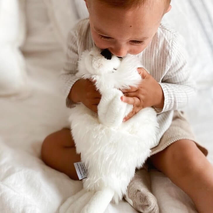La Pelucherie Sea Arsène foca peluche 30 cm bianca