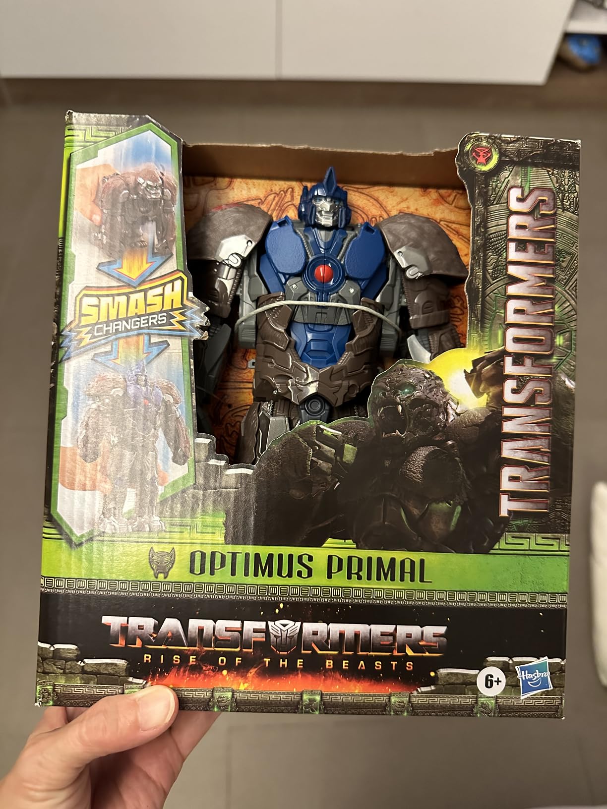 Transformers Rise of the Beasts Smash Changer Optimus Primal action figure 22,5 cm