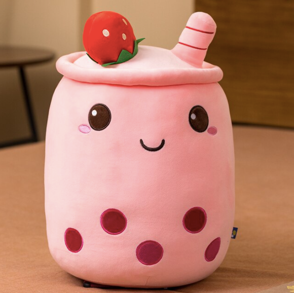 ToyalFriends Food Drinks Bubble Tea Peluche 25cm rosa morbido
