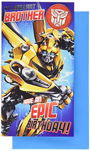 Transformers Biglietto auguri fratello card compleanno ufficiale
