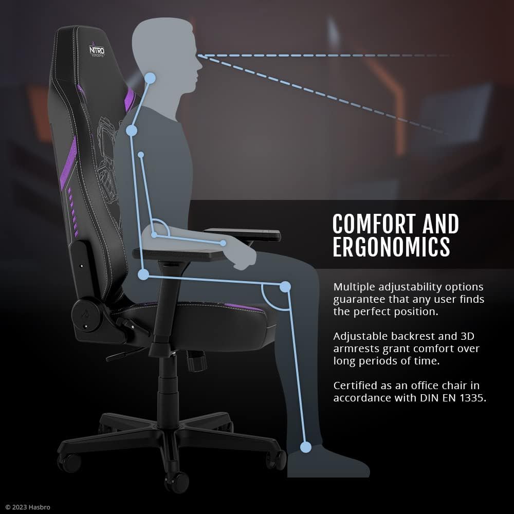 Nitro Concepts X1000 sedia gaming Decepticons nera