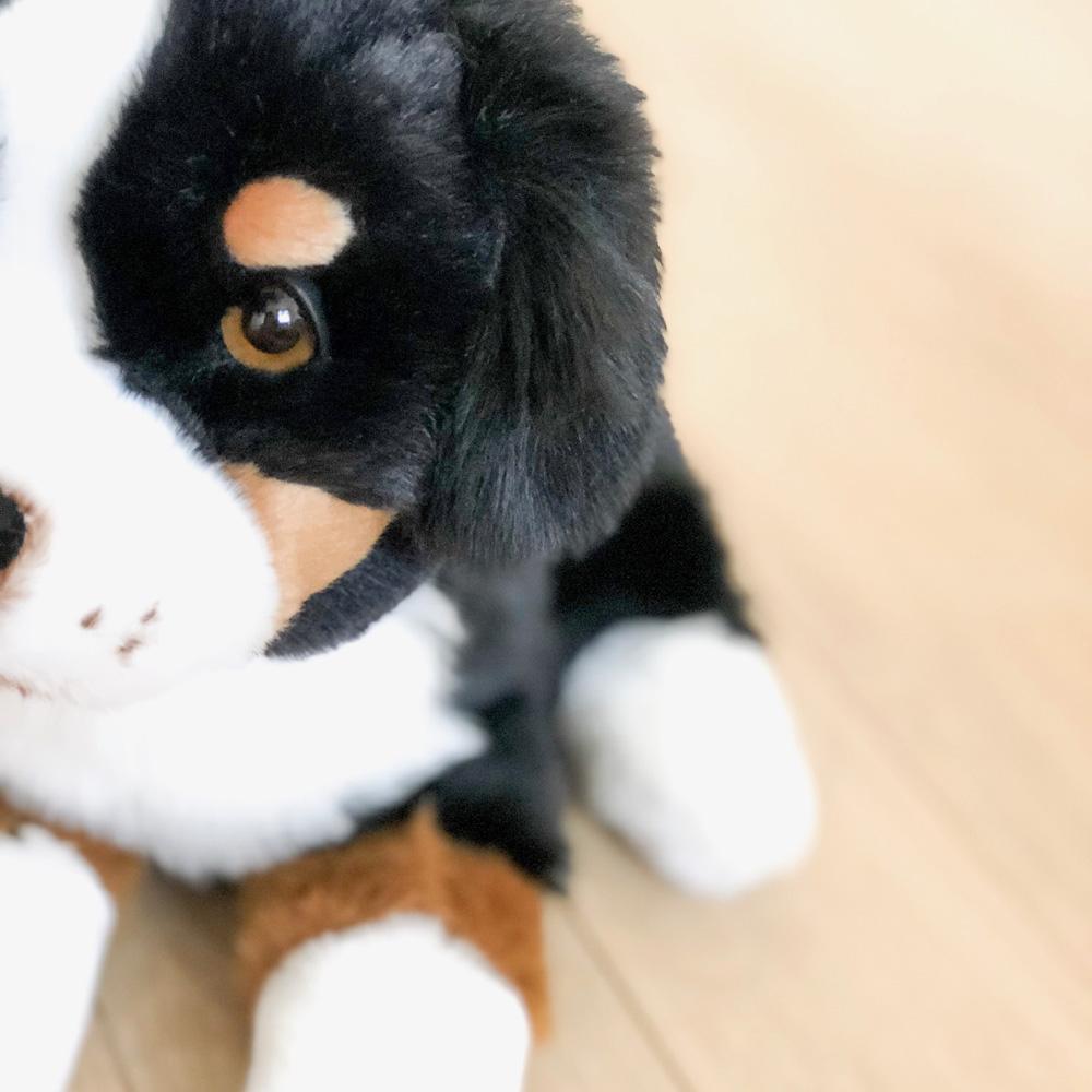 La Pelucherie Dog Ferdinand peluche cane Small seduto 28cm nero