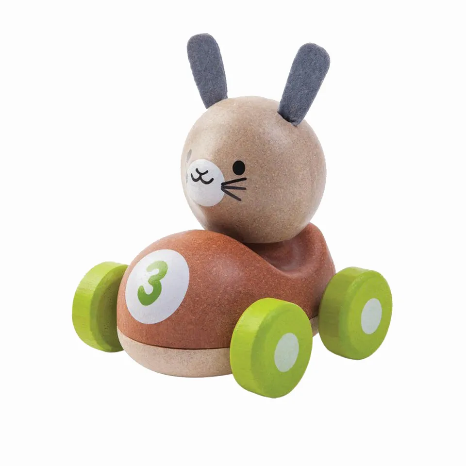 Kreativa Racers Bunny Racer macchinina coniglio legno