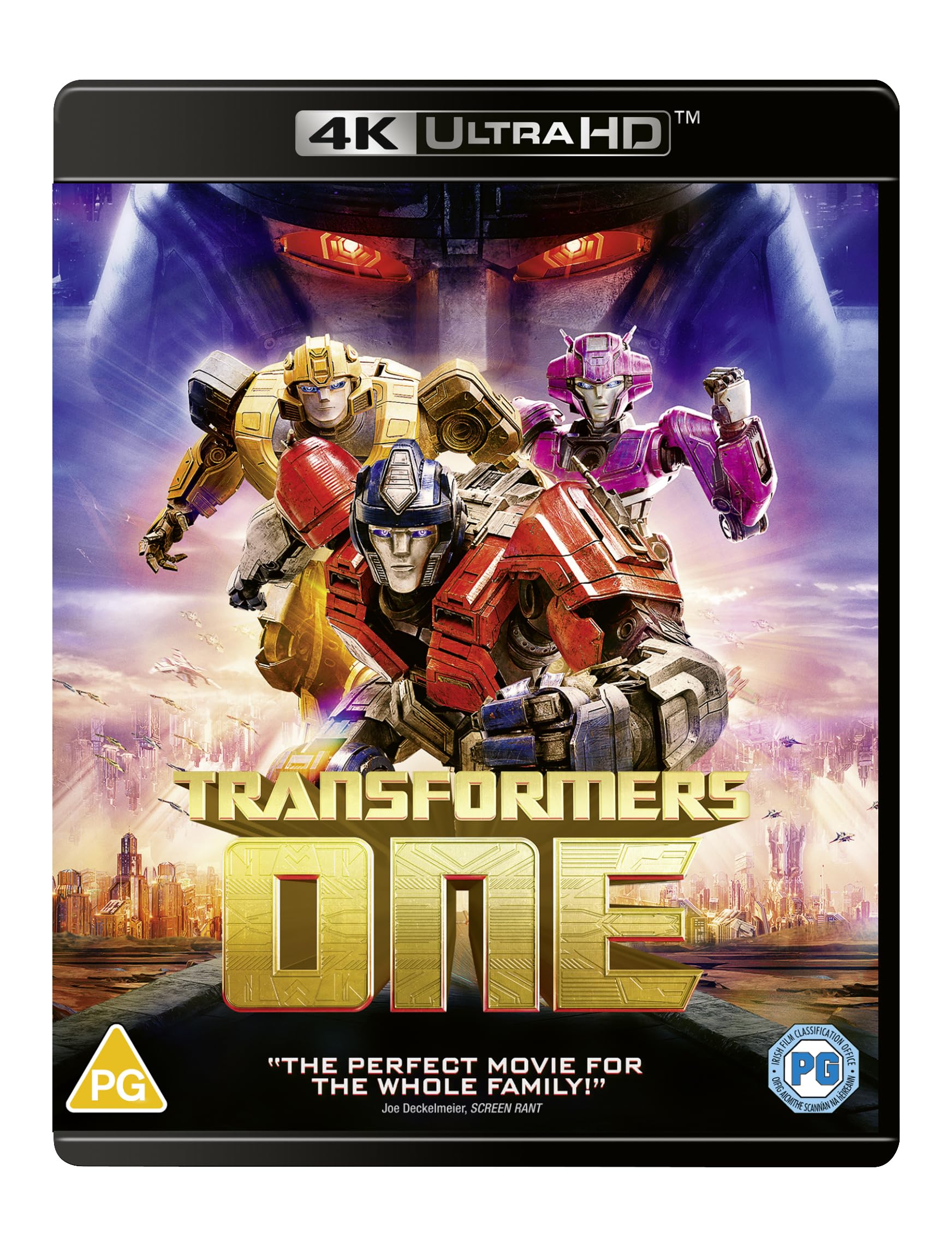 Transformers One 4K UHD Blu-ray film animazione origine Cybertron
