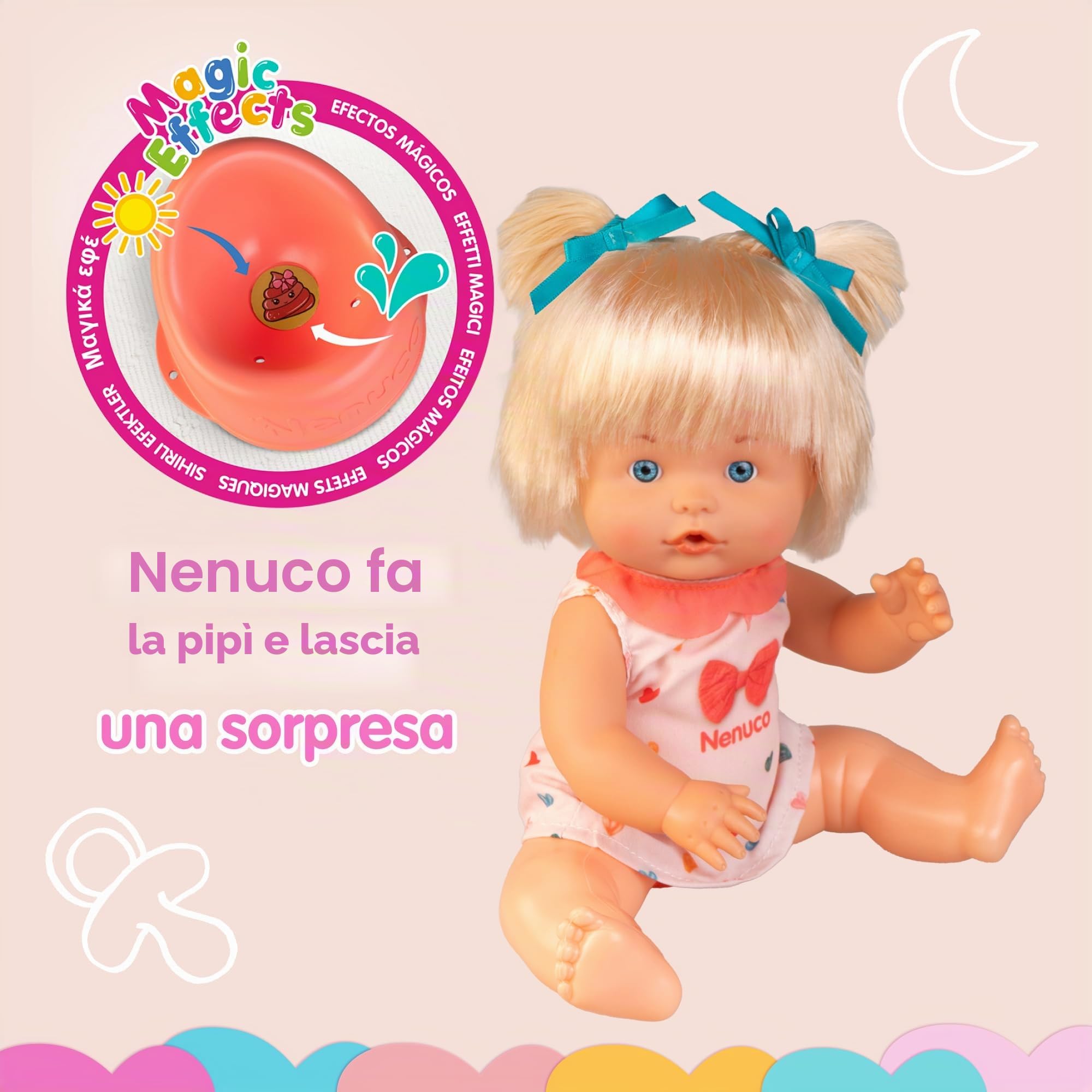 Nenuco Vasino Sorpresa NFNB2000 bambola 25 cm bionda