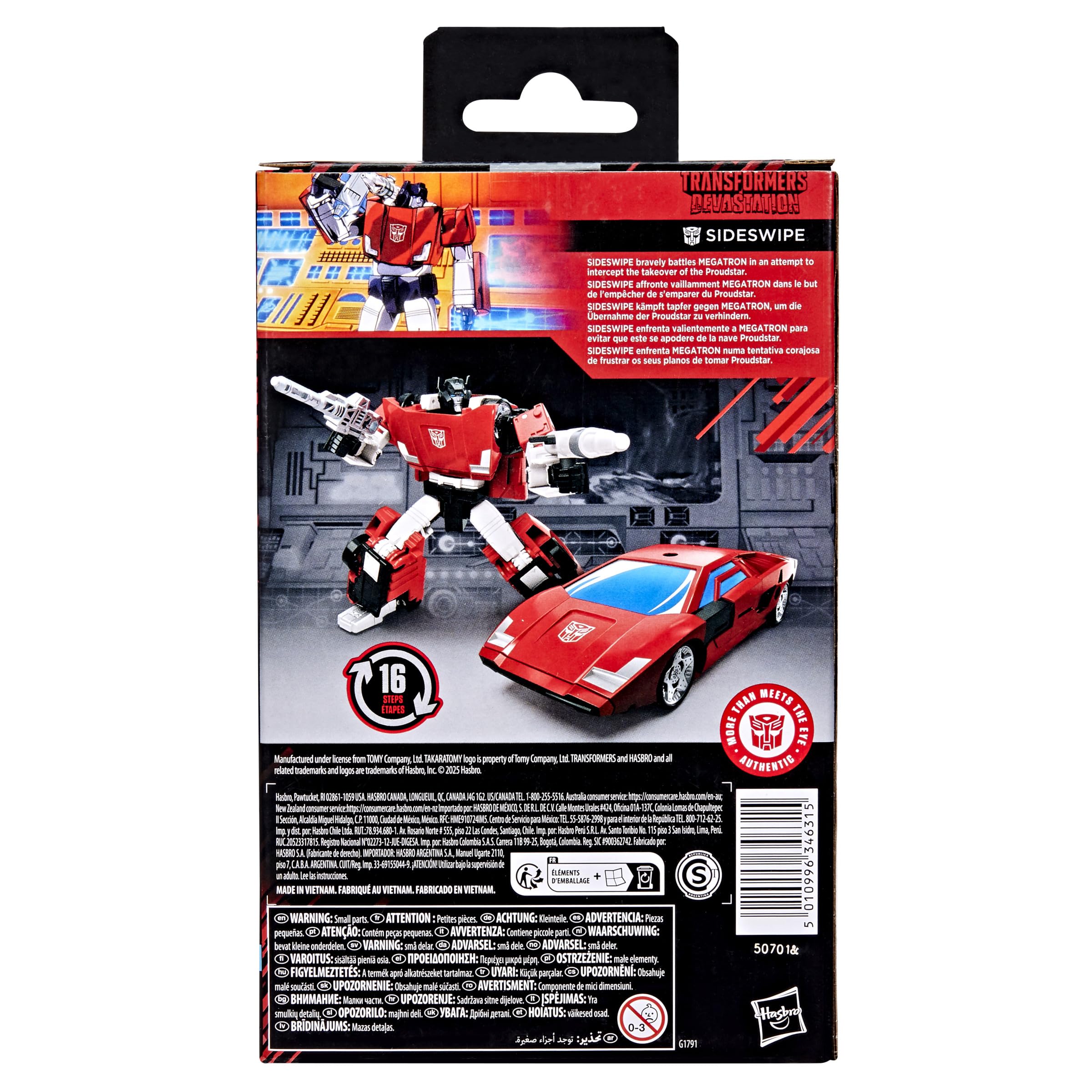 Transformers Studio Series Sideswipe Devastation action figure 11 cm