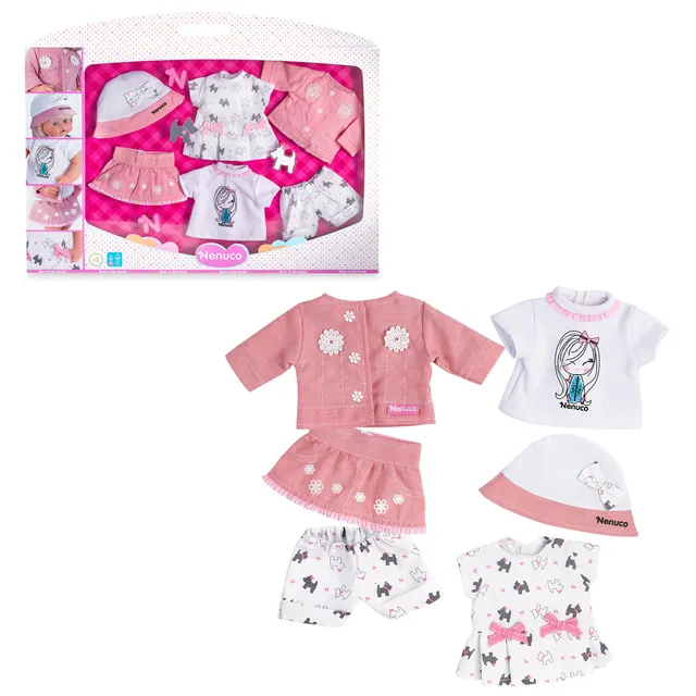 Nenuco Vestiti Super Set abbigliamento bambola 35 cm 6 pezzi