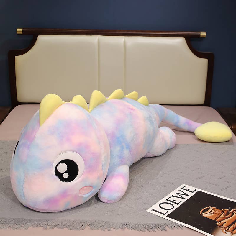 ToyalFriends Dinosaurs 80cm peluche dinosauro cuscino viola gigante