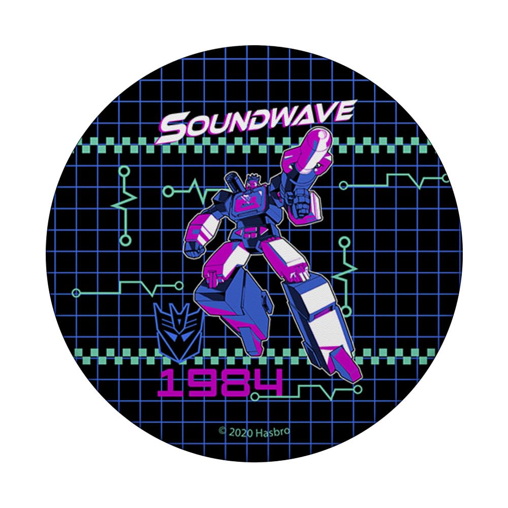 Transformers Soundwave 1984 Grid PopSockets PopGrip adesivo