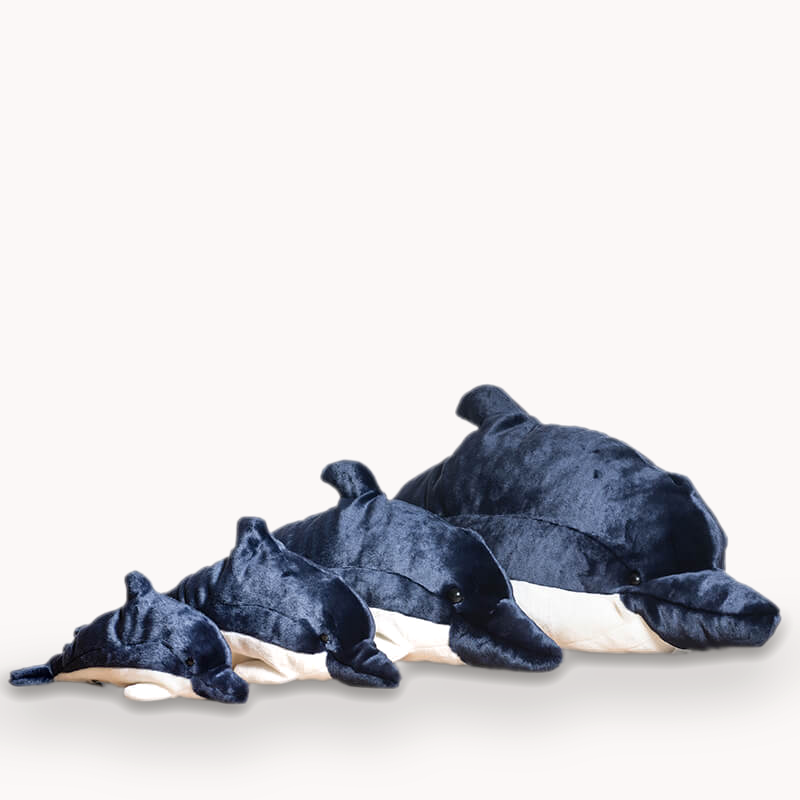 La Pelucherie Dolphin Auguste peluche delfino Small 40cm blu