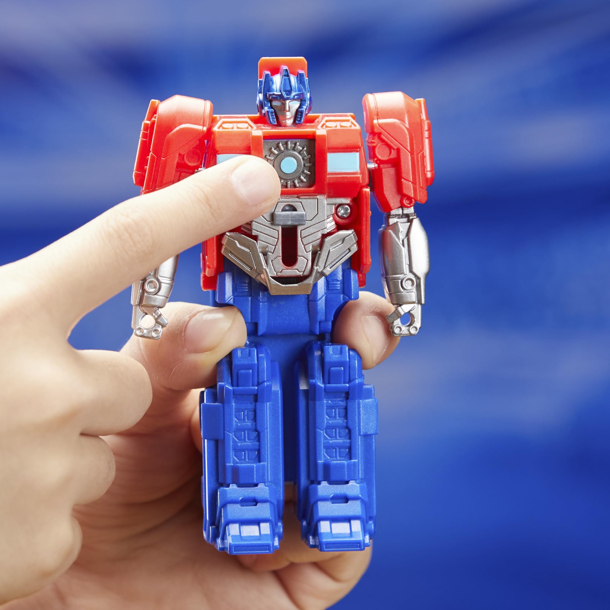 Transformers One Cog Changer Optimus Prime action figure camion 10 cm
