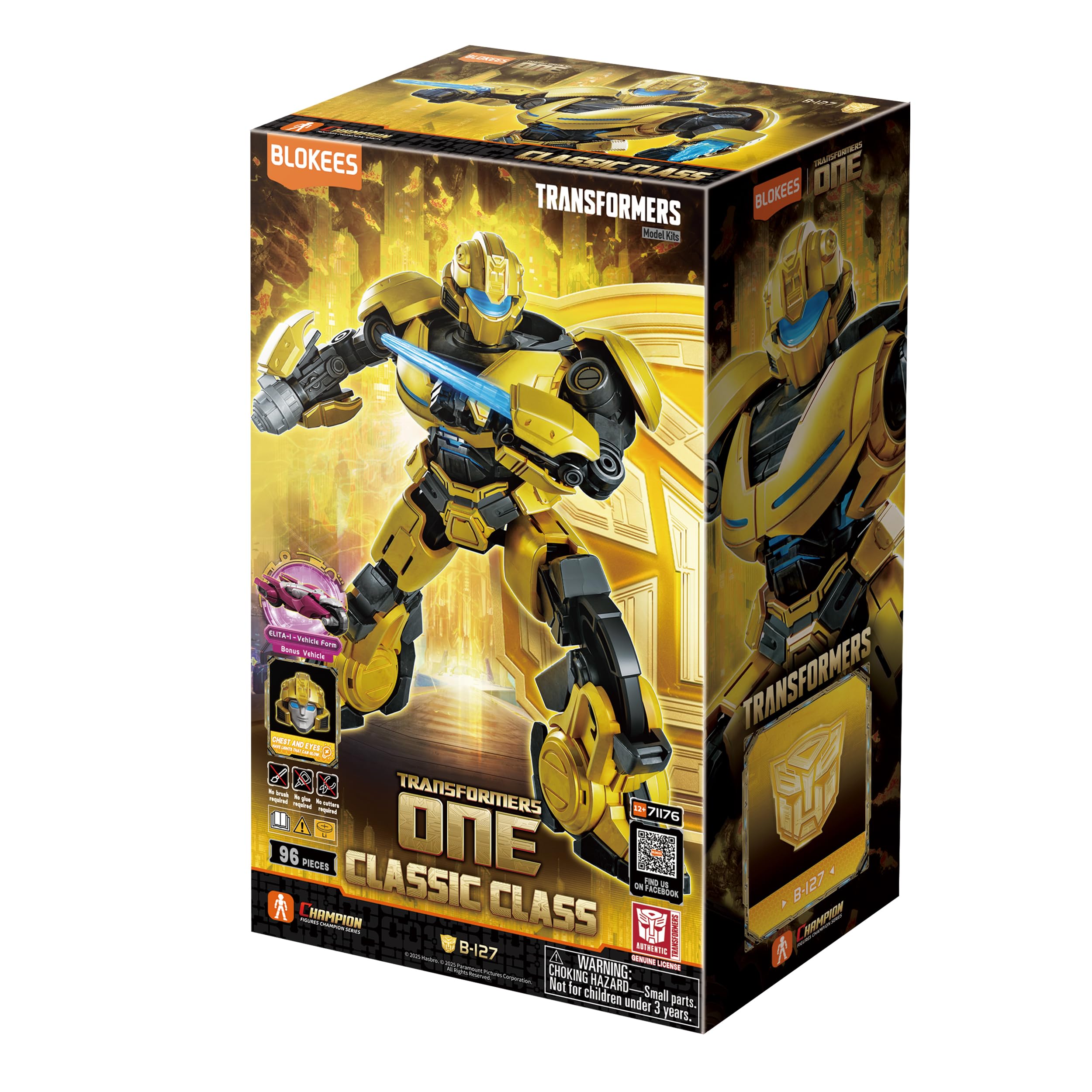 Transformers One Bumblebee Classic Class 15 model kit 11,8 cm LED