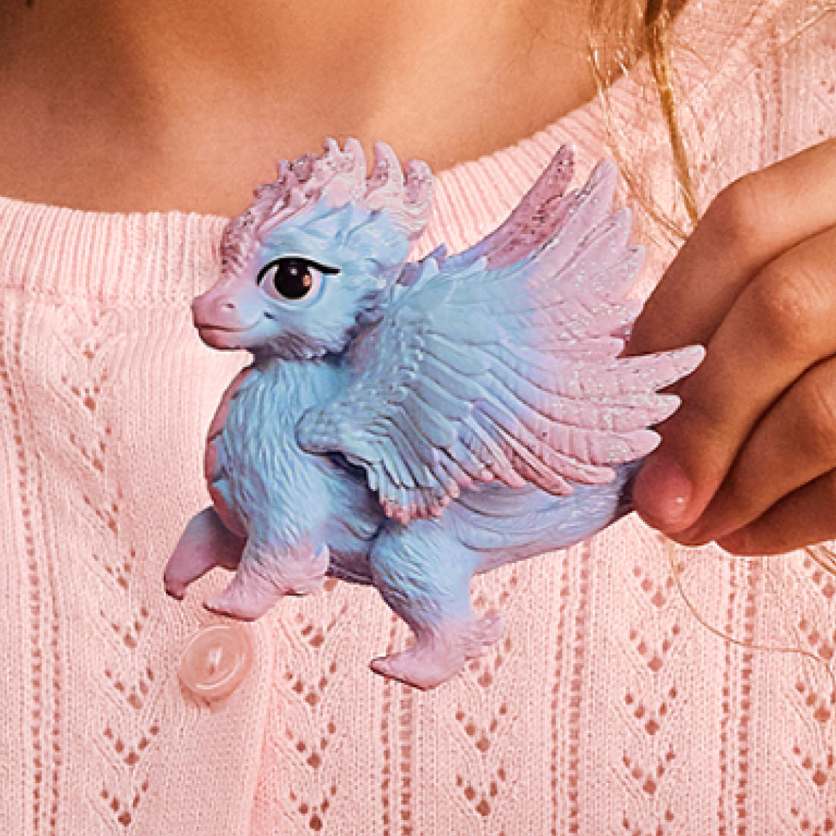 Schleich Eldrador Cucciolo Drago di Cristallo statuetta 70844