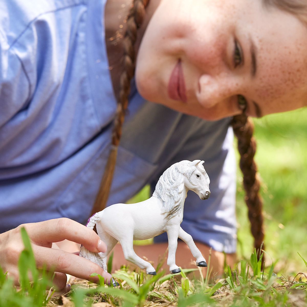 Schleich Horse Club Giumenta pony islandese action figure bianca