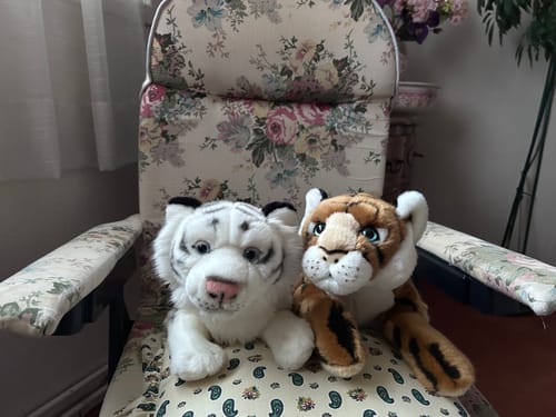 La Pelucherie Jungle Tigre César peluche morbido 35cm arancione