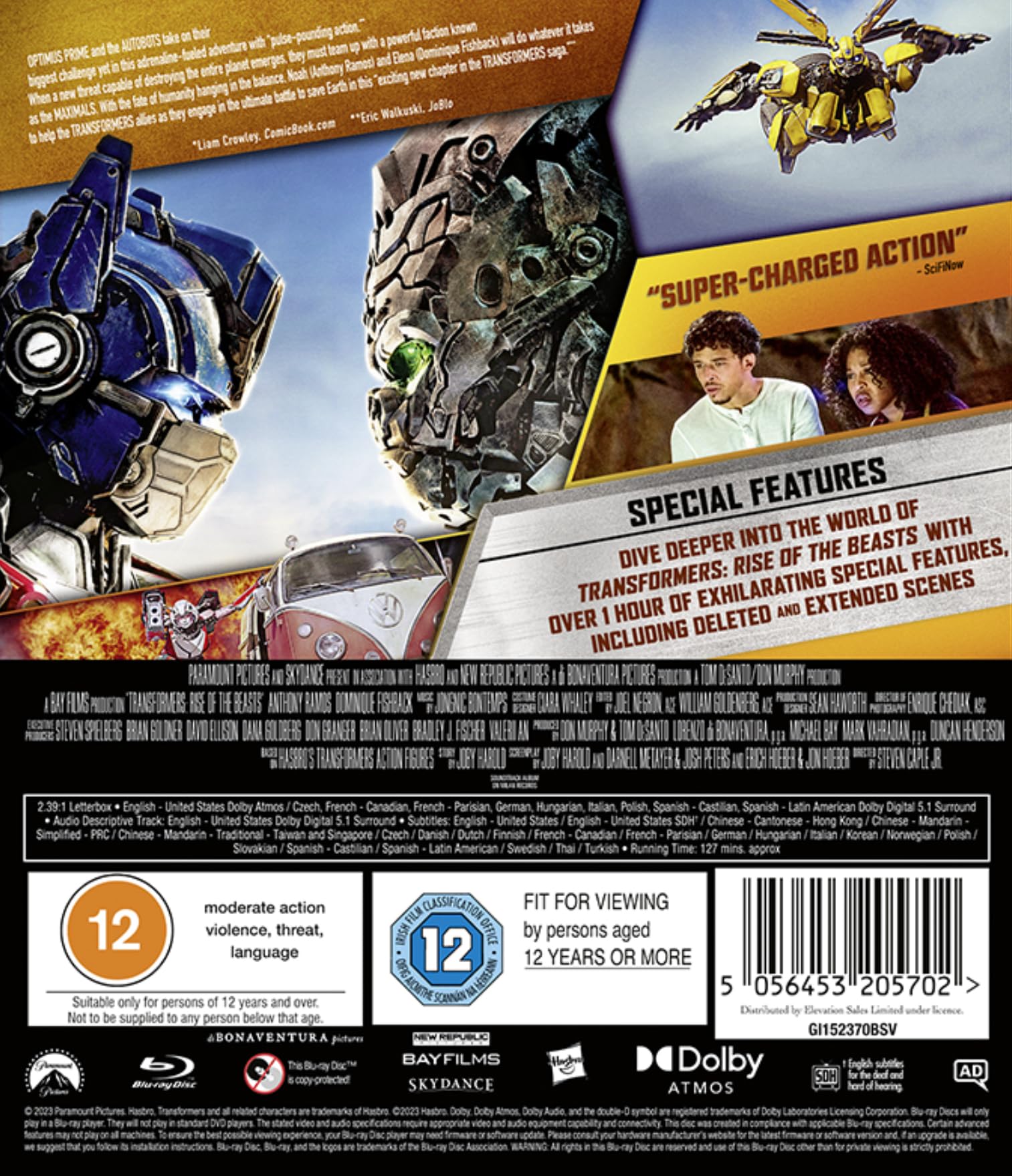 Transformers Rise of the Beasts Blu-ray film con italiano