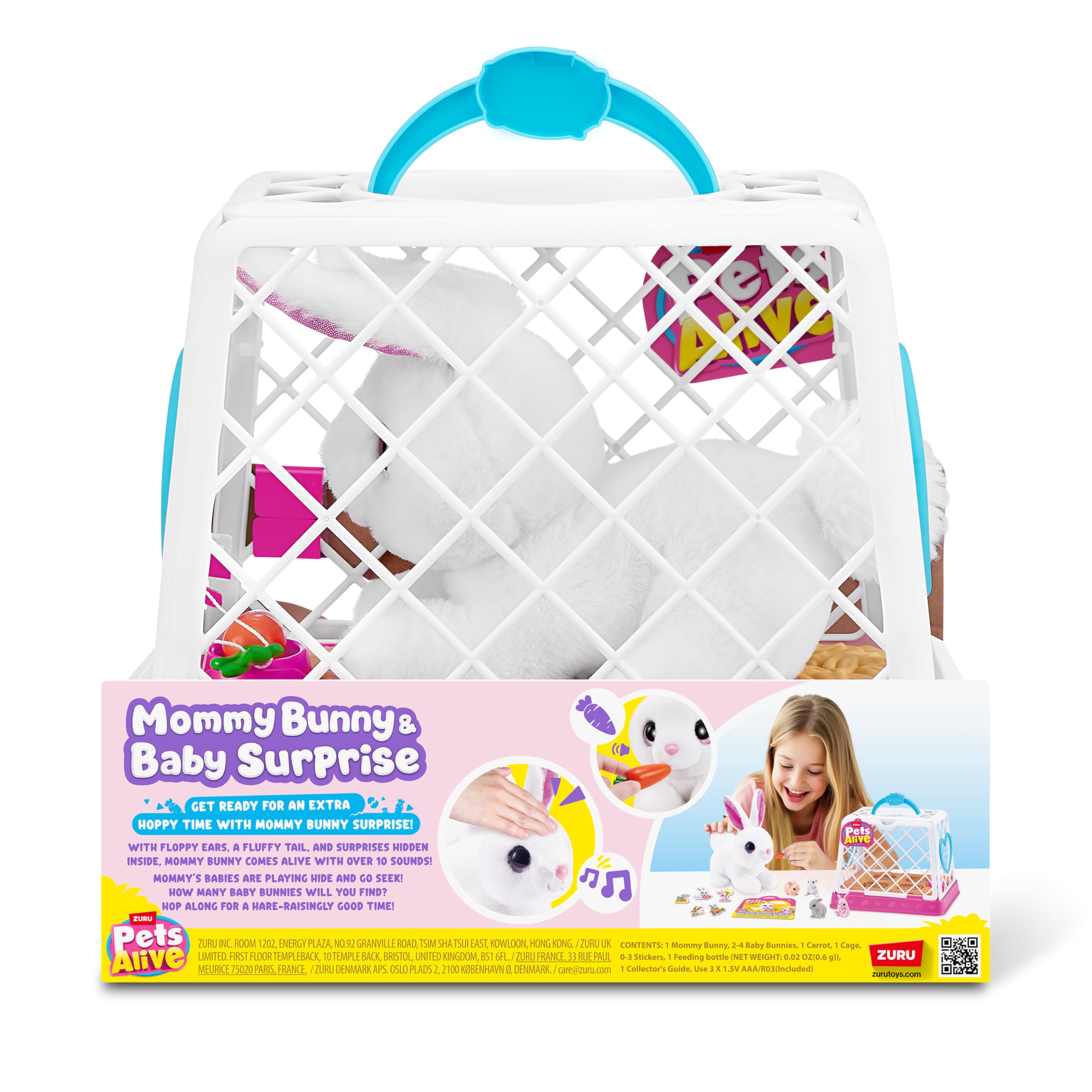 Pets Alive Mommy & Baby Surprise peluche coniglietta interattiva