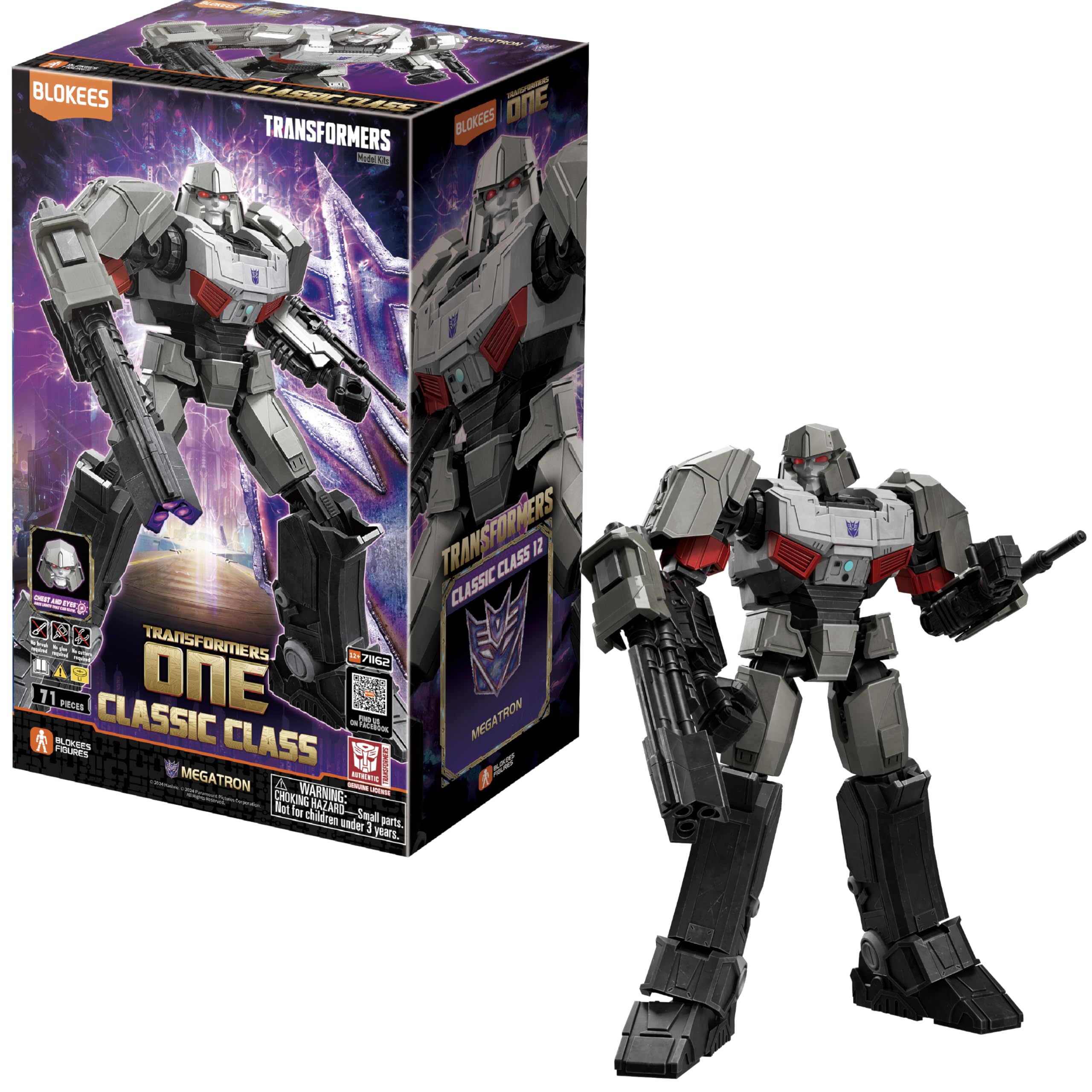 Transformers Classic Class 12 Megatron Model Kit 71 Pezzi