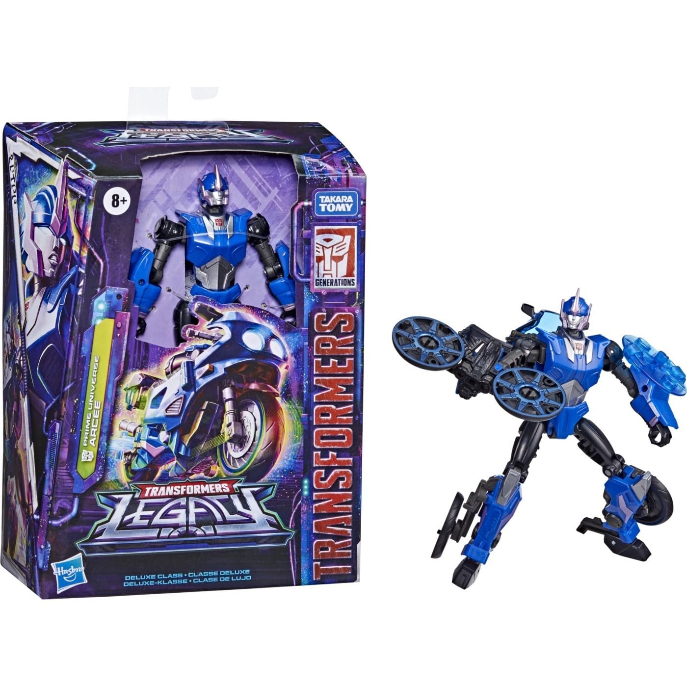 Transformers Legacy Arcee Prime action figure 14 cm moto