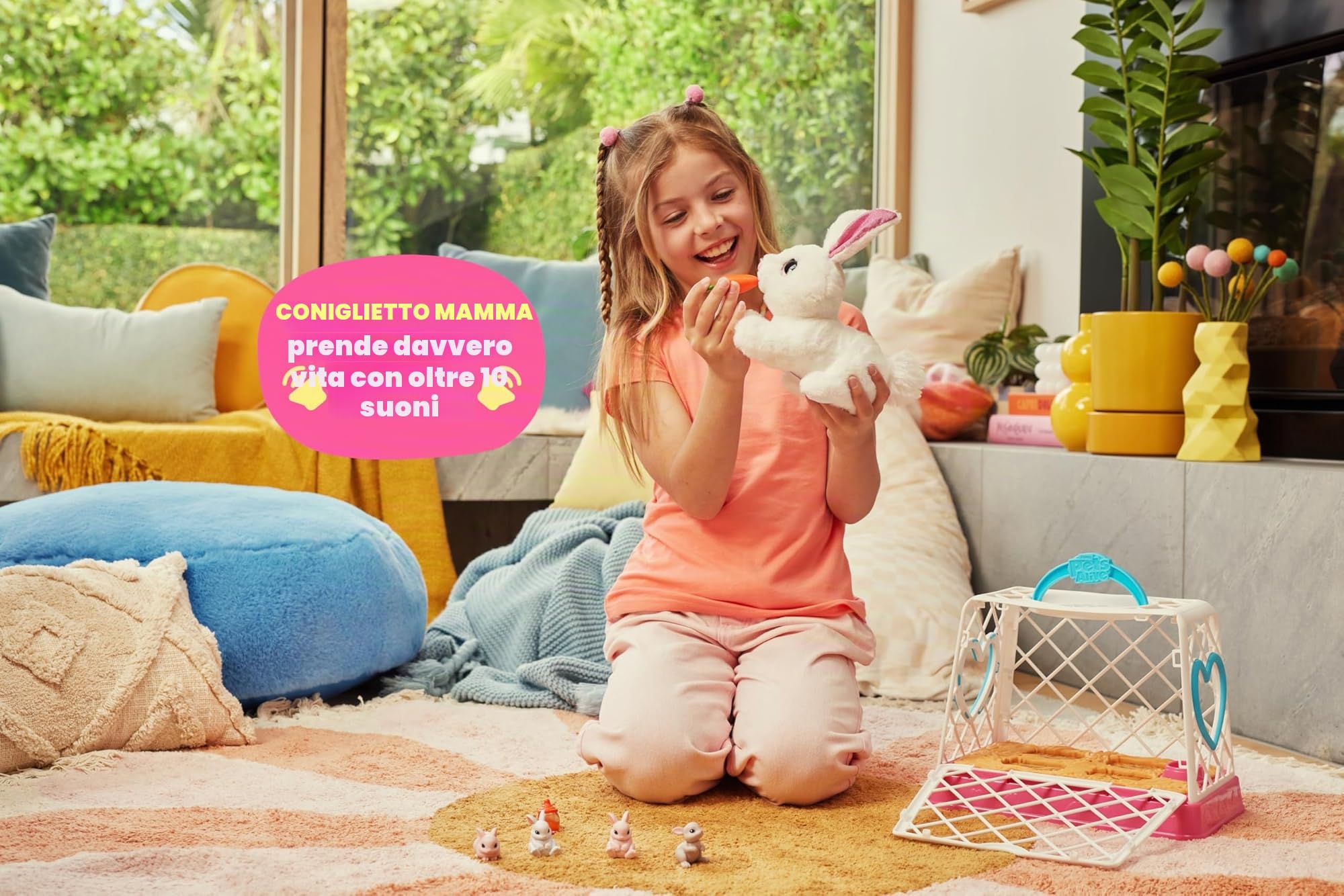 Pets Alive Mommy & Baby Surprise peluche coniglietta interattiva
